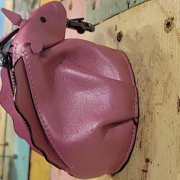 Coach unicorn leather keychain pouch - Picture 3 of 8